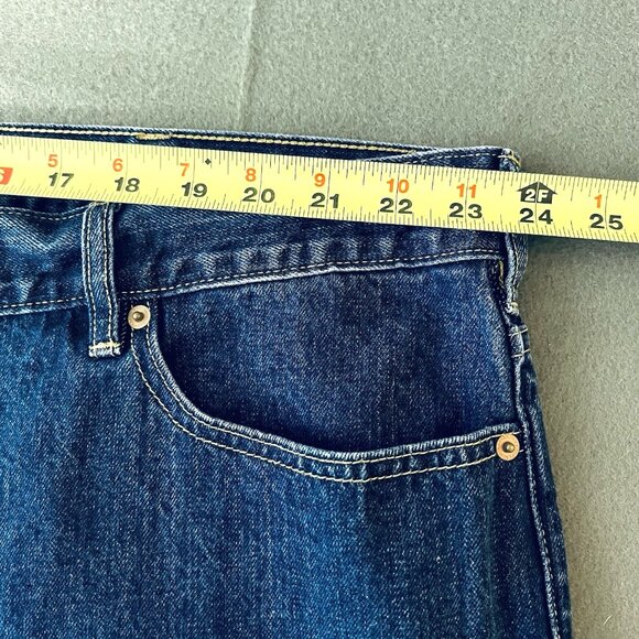 NWOT Lands' End Women's High Rise Straight Leg Blue Denim Jeans Plus Size 26W - Picture 8 of 11